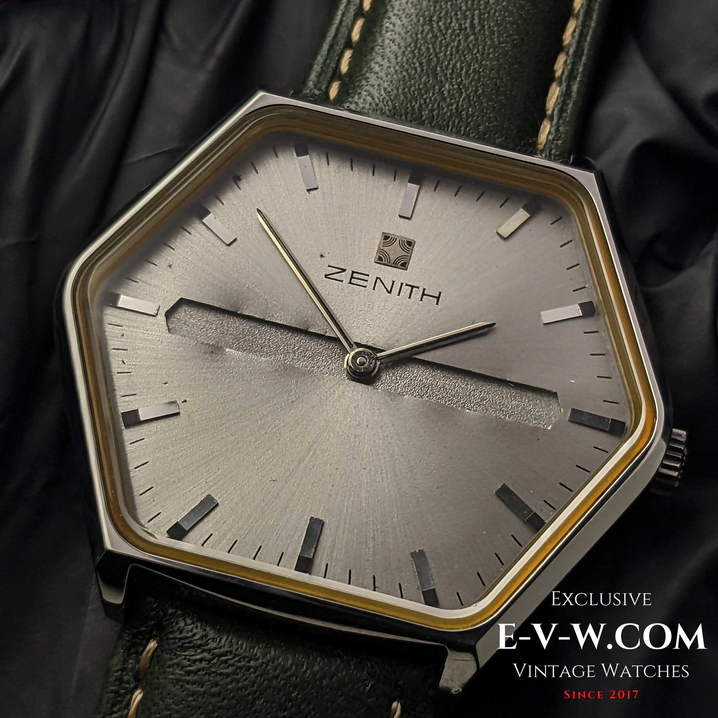 "54 Years Old Vintage Zenith Rare Hexagon Jumbo  Ref.  01-3530-172 / Cal. 2320 / Vintage  1970"