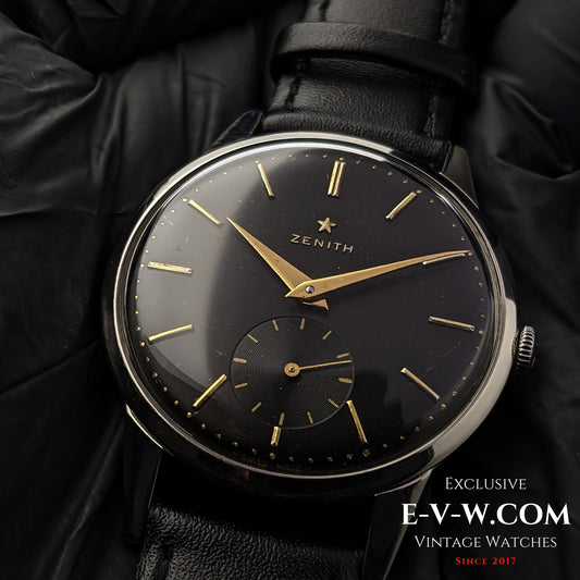 67 Years Old Vintage Zenith Black / Cal. 40 / Vintage 1956