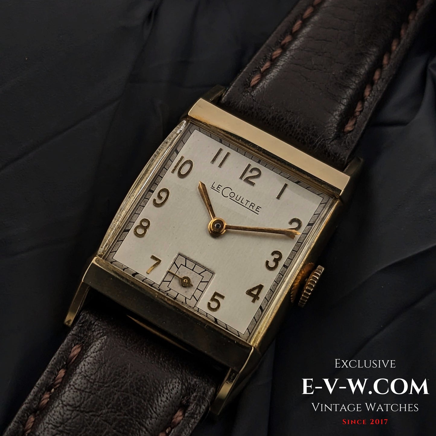 94 Years Old Antique Jaeger-LeCoultre Tank unique cristal Art Deco  Cal. 11LO Vintage 1930#e-v-w.com