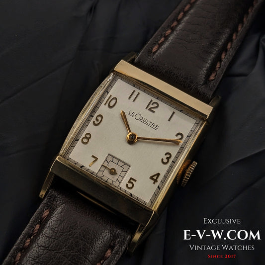 94 Years Old Antique Jaeger-LeCoultre Tank unique cristal Art Deco  Cal. 11LO Vintage 1930#e-v-w.com