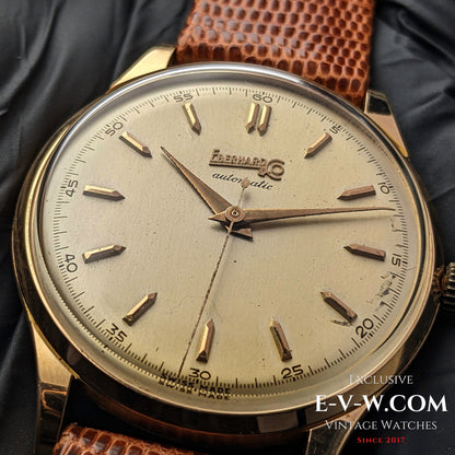 74 Years Old Vintage Eberhard & Co 18k Gold / Automatic Ref. 11601 / Cal. 11500 / Vintage 1950