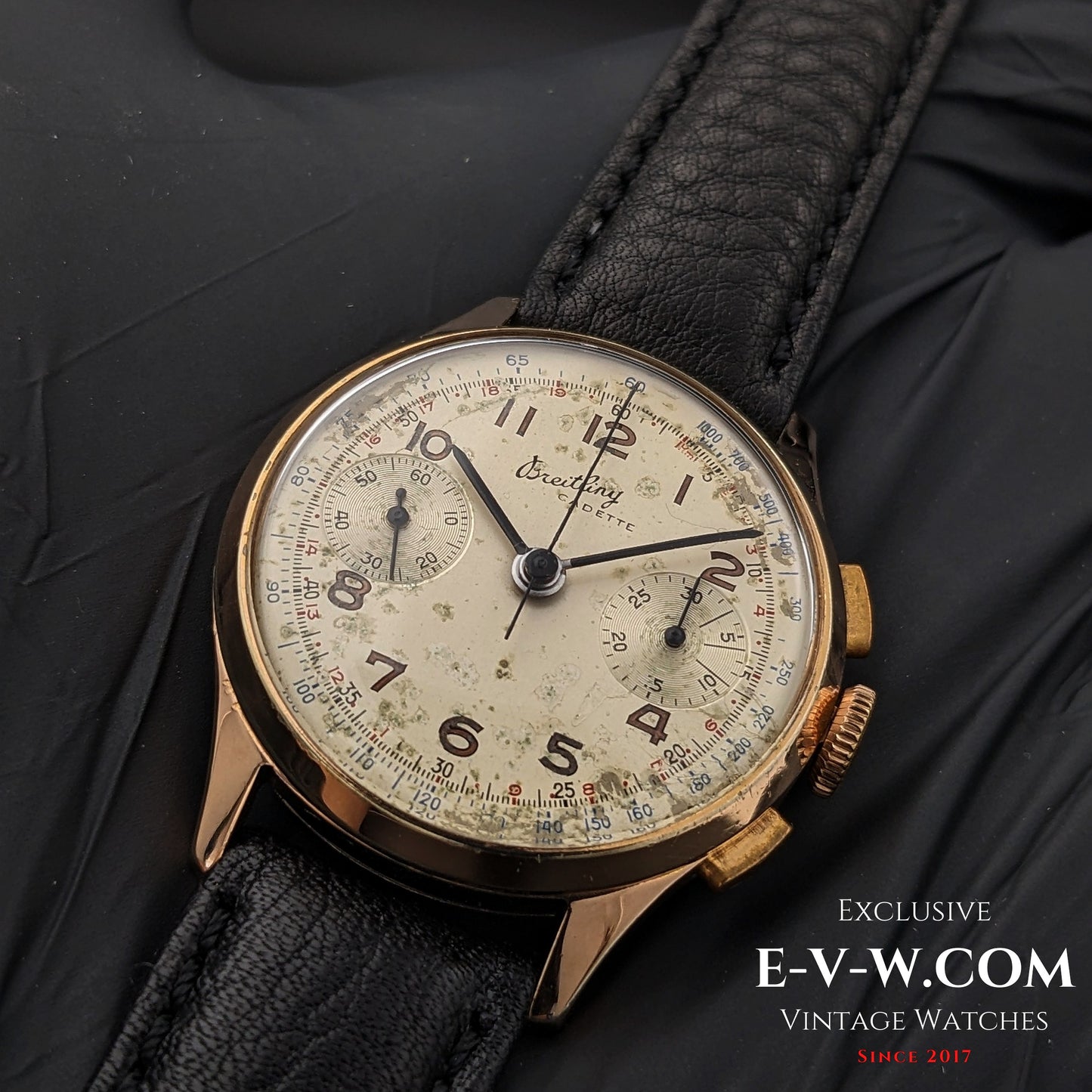 84 Vintage Breitling Cadette Chronographe / Cal. Venus 188 Vintage 1940