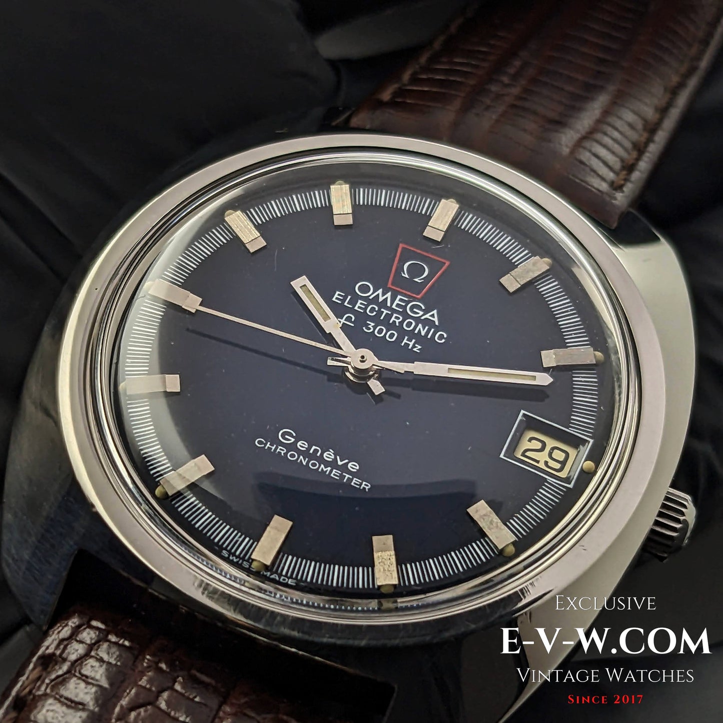 51 Years Old Vintage Omega ELECTRONIC f300Hz Chrononmeter / Tuning Fork  / Jumbo / Ref. 198030 / Cal. 1250 -  ESA 9162/ Vintage 1973