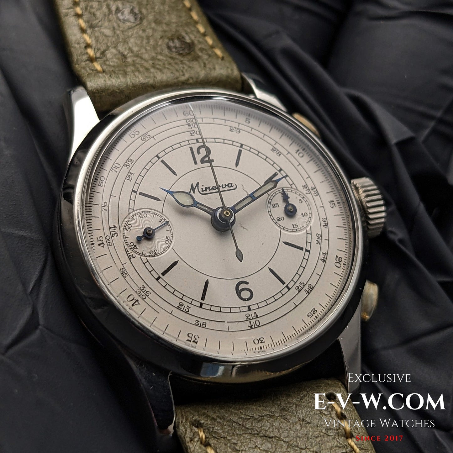 85 Years Old Vintage Minerva Chronograph / Cal. 13-20 / Vintage 1940