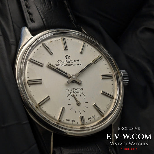 65 Years Old Vintage Cortebert WEHRMACHTSWERK / Cal. 6376 / Vintage 1960