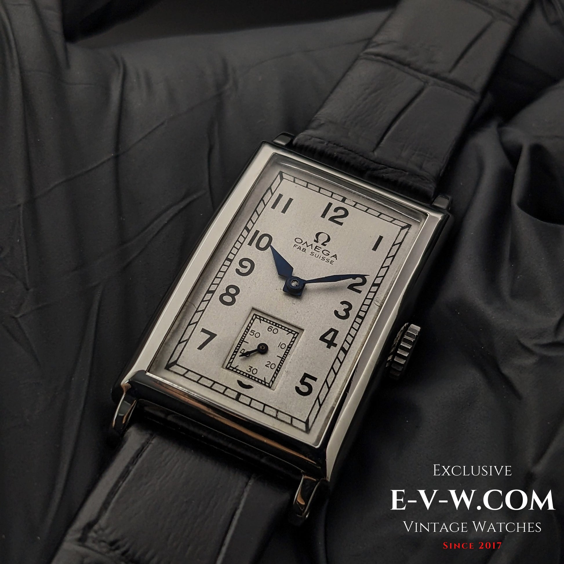 94 Years Old Antique Omega Tank / Art Deco / Cal. T17 Vintage 1930