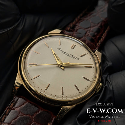 68 years old — IWC Schaffhausen — Elegant 9ct gold dress watch — Cal. 89 — Vinatge 1957-Serviced — Serviced