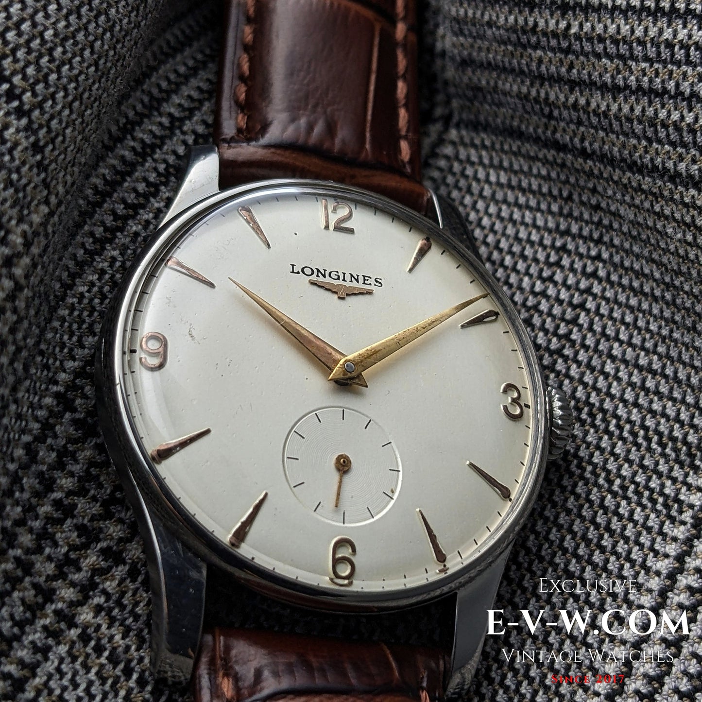 68 years old LONGINES Calatrava- Ref 5356-35- Cal. 12.68Z -Vintage 1957-Serviced