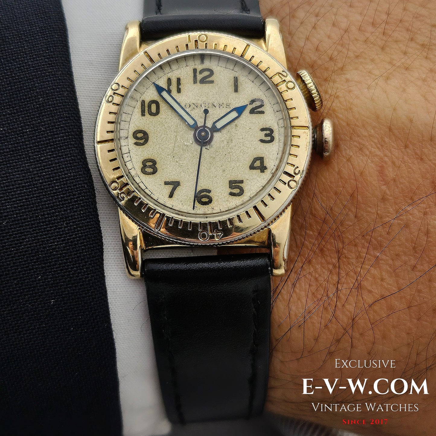 War era 1940s Longines Weems air-navigation | Cal. 10L | WWII 1944 | Serviced