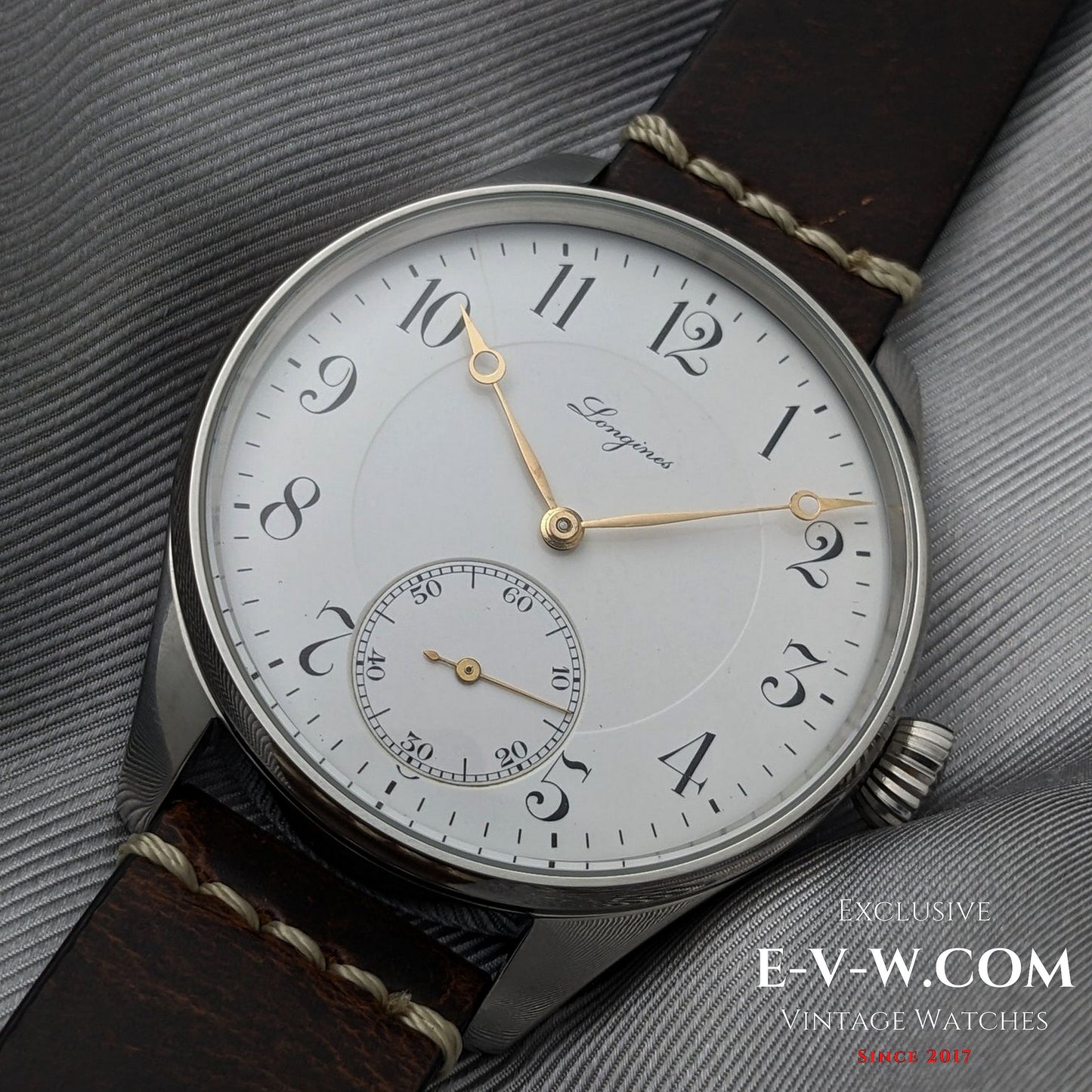 117 Years Old Antique Longines Conversion (1908) | Enamel Dial | Serviced