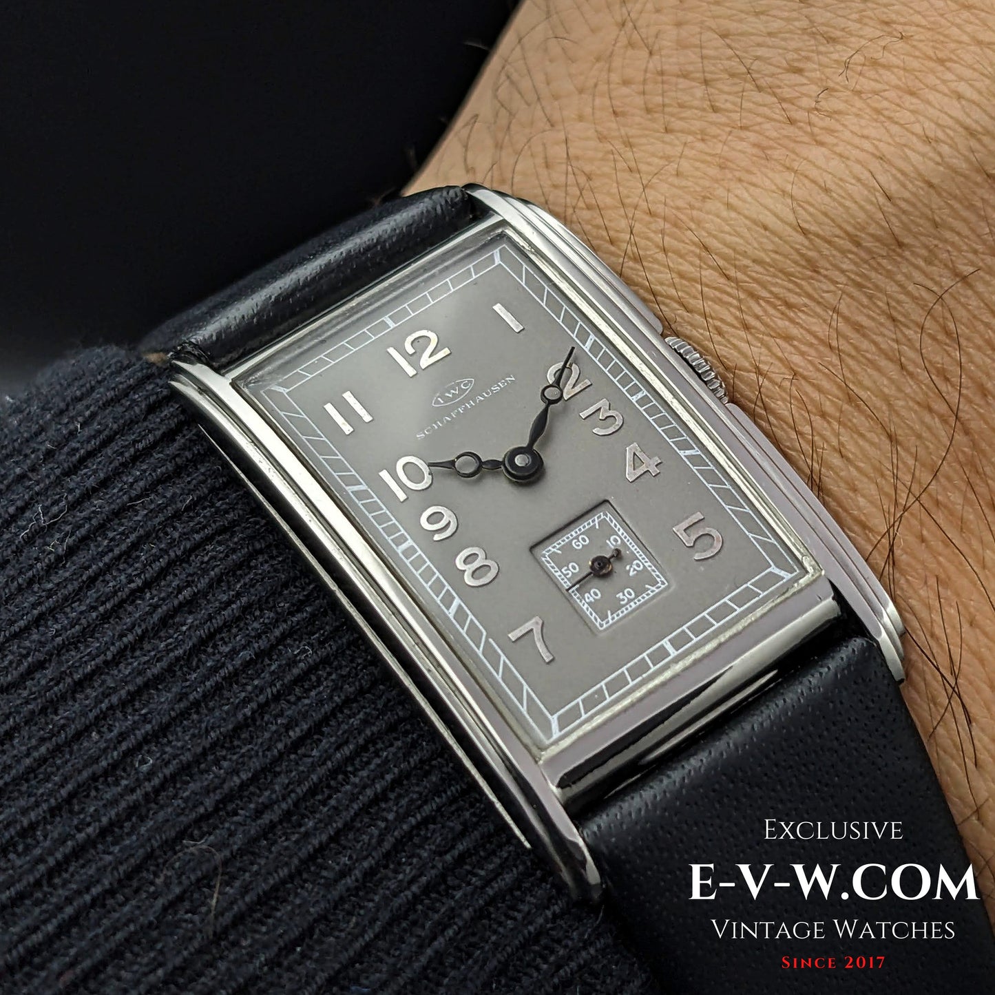 95 Years Old Antique IWC Schaffhausen Very rare / Art Deco Tank / Cal. 87 / Antique 1929