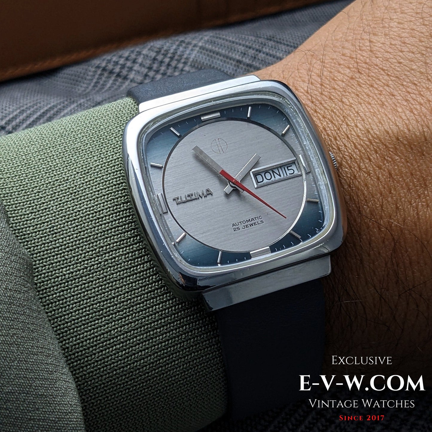 Vintage TUTIMA Glashütte heritage | Automatic TV case Day-Date | Cal. PUW 1563T | Vintage 1970 / Serviced