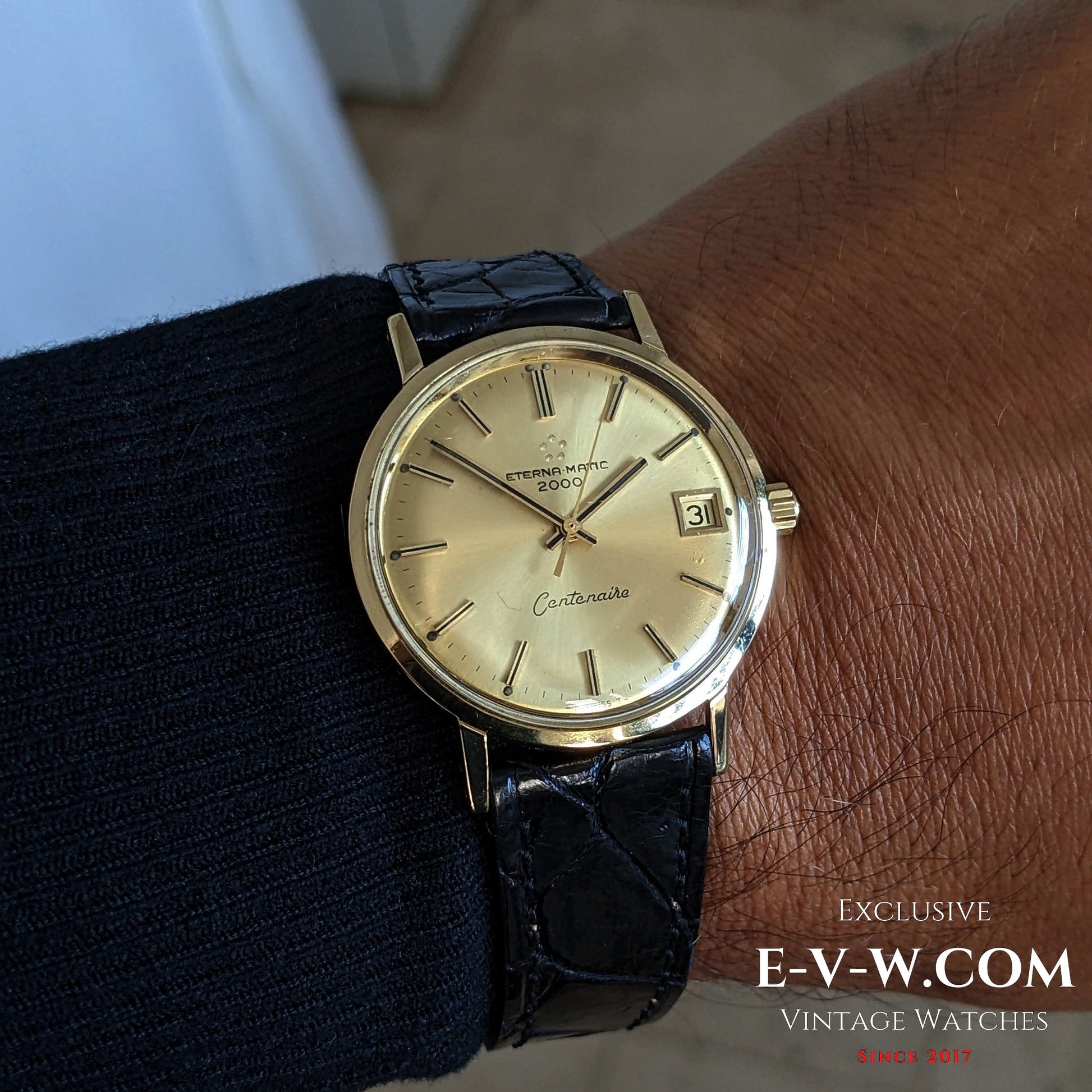 65 Years Old Vintage Eterna Matic 2000 Centenaire / 18K Gold / Ref. 744T / Cal. 1481K / Vintage 196065 Years Old Vintage Eterna Matic 2000 Centenaire / 18K Gold / Ref. 744T / Cal. 1481K / Vintage 1960