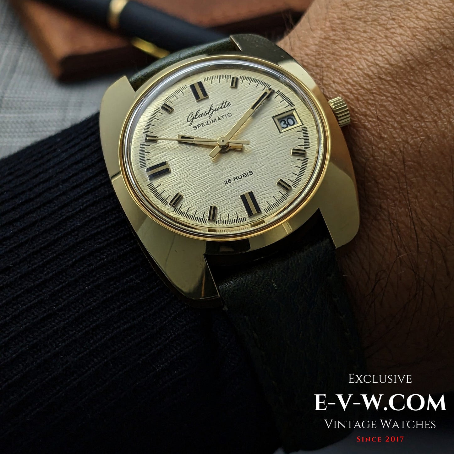 NOS — Early 1970s — Glashuette — Spezimatic — Automatic — GUB 75 — Vintage 1970s — Serviced