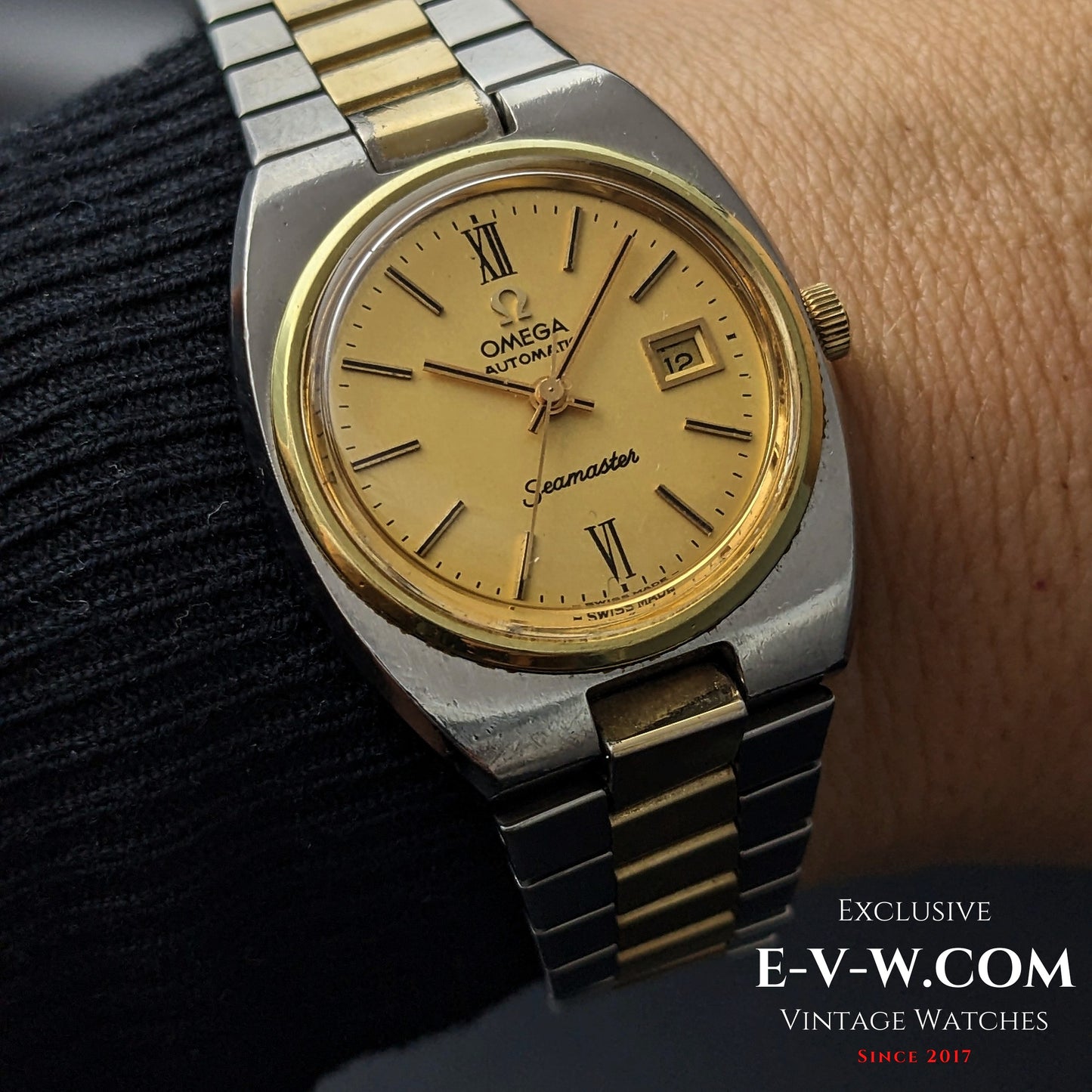 Vintage Omega Lady Seamaster Automatic / Steel Gold / Ref. 766.0818 / Cal. 684 / Vintage 1974