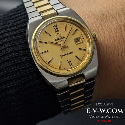 Vintage Omega Lady Seamaster Automatic / Steel Gold / Ref. 766.0818 / Cal. 684 / Vintage 1974