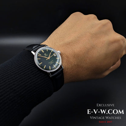57 Years Old Vintage Omega Seamaster 600 / Green Dial /Ref. 13600011 / Cal.611 / 1966 Vintage