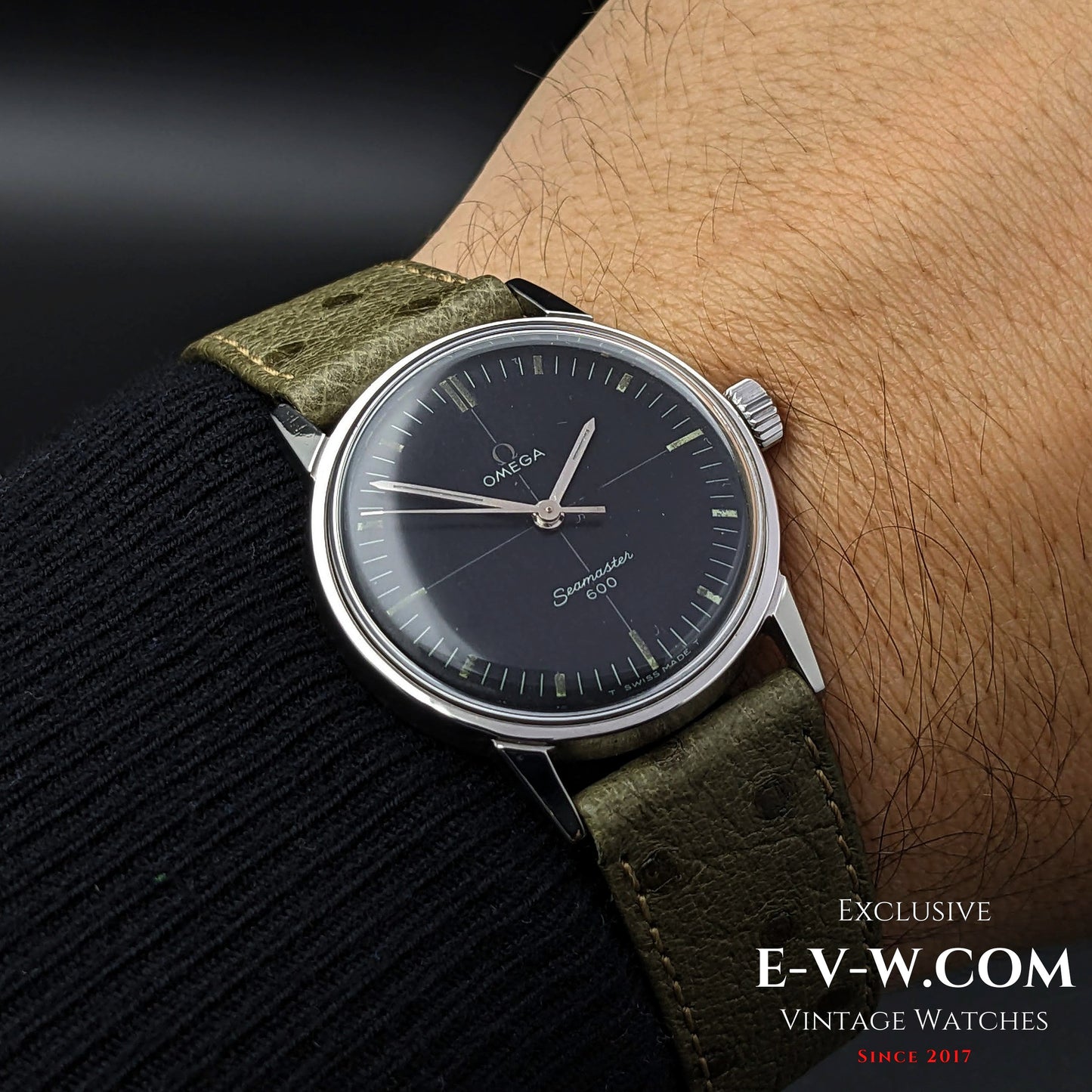 57 Years Old Rare Vintage Omega Seamaster 600 Cross Hair /  Ref.135.012 / Cal. 601 / Vintage 1966