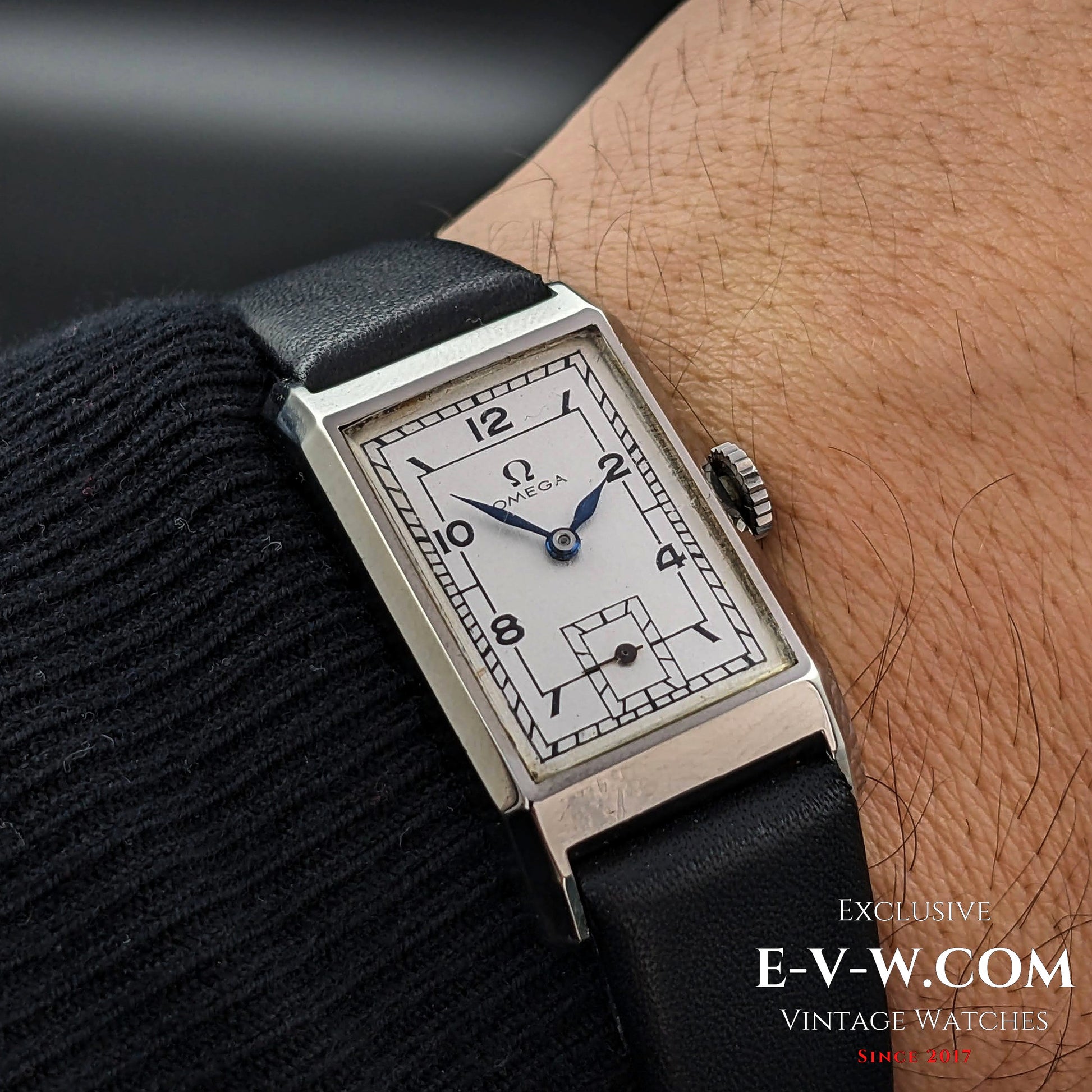 85 Years Old Vintage Omega Tank / Art Deco / Cal. T17 / Vintage 1939