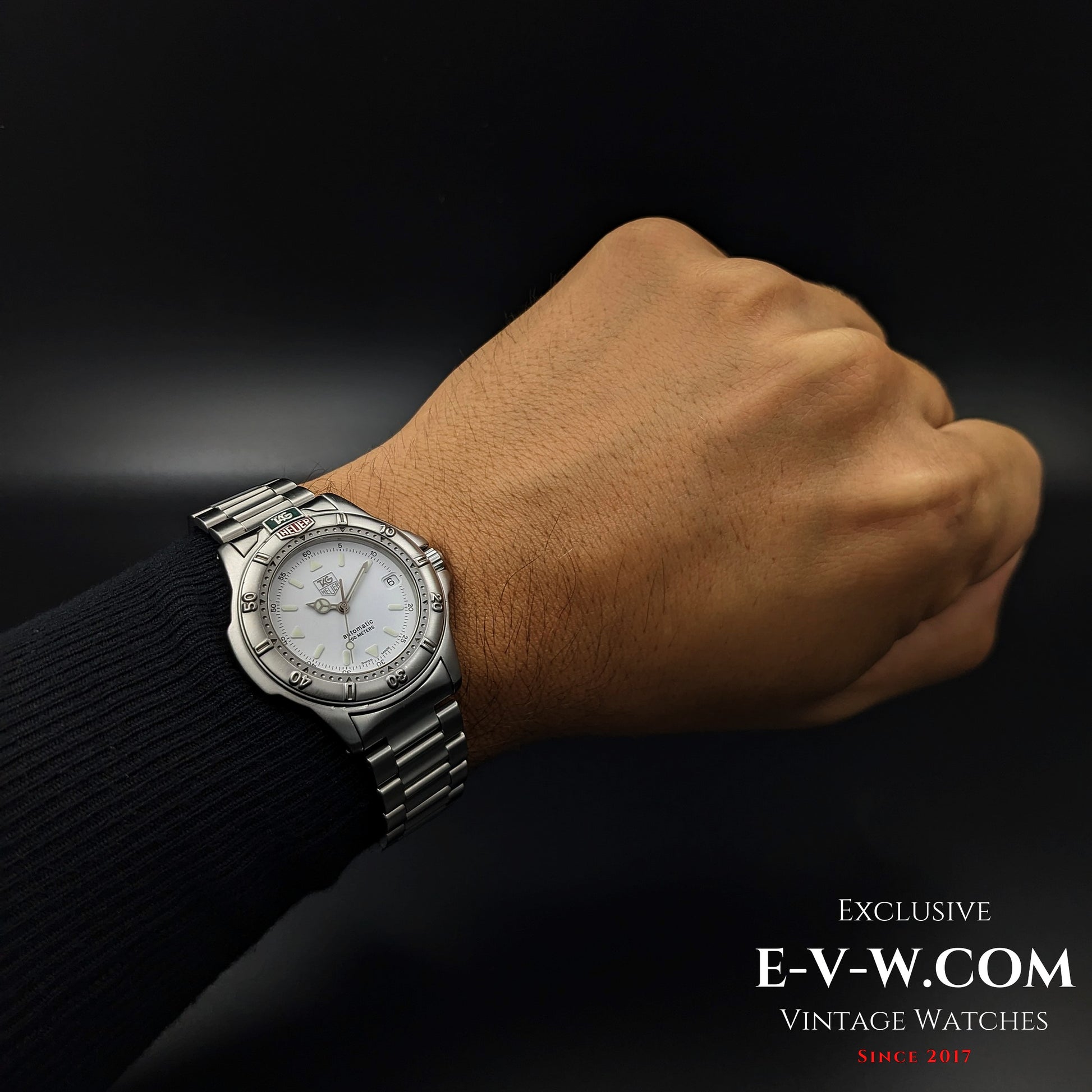 30 Years Old Vintage TAG HEUER 4000 Automatic / Ref. WF2110-K / Cal. 2824-2 / Vintage 1990's