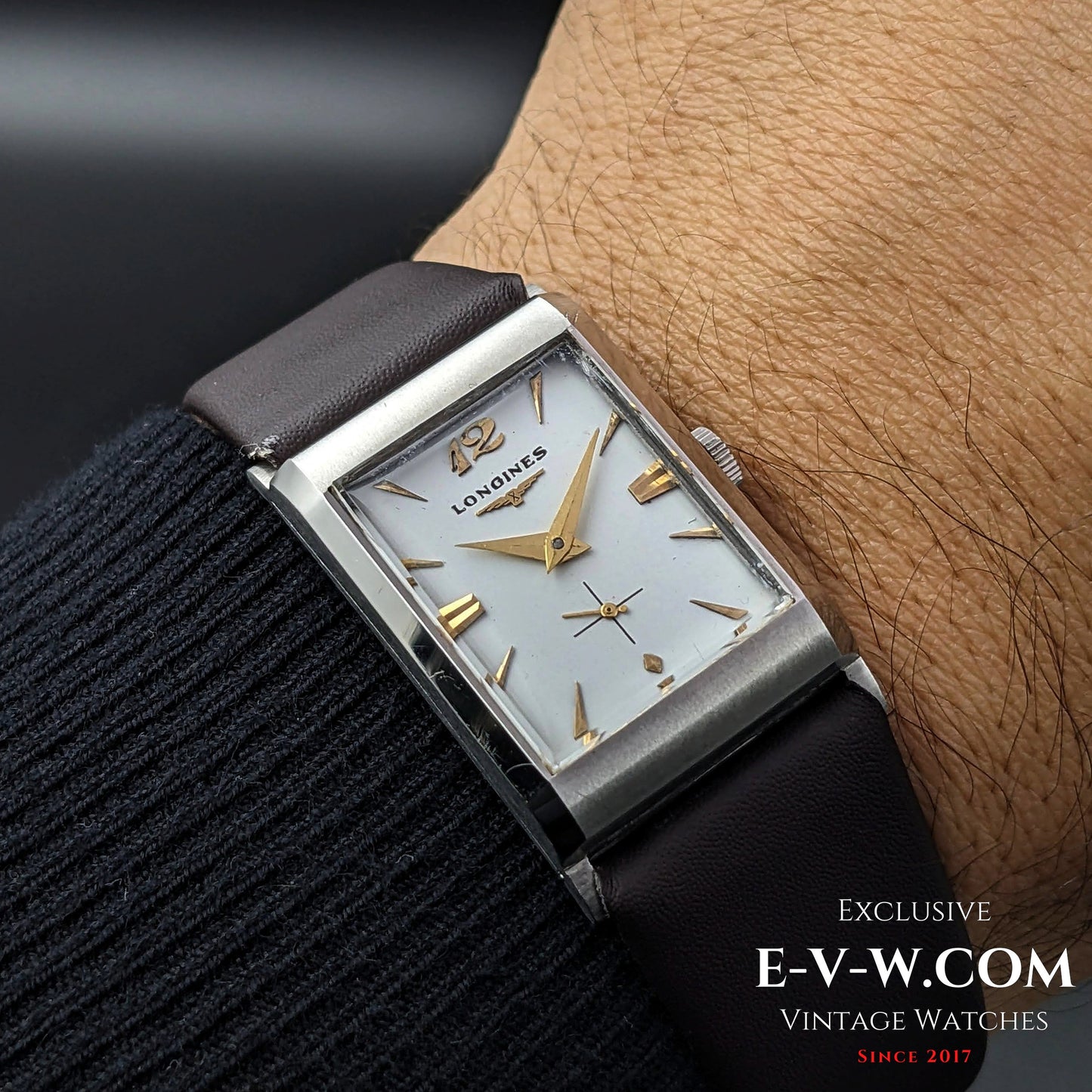 67 Years Old Vintage Longines Square Art Deco / Cal. 9LT / Vintage 1956			