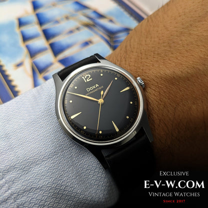 Early 1950s — DOXA — Antimagnetique 38mm Jumbo  — Cal. 1080 — Vintage 1950s — Serviced