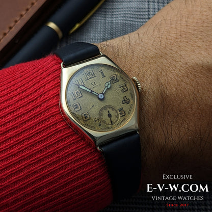 96 Years Old Antique Omega Art Deco Gold Plaqué | Cal. 26.5 SOB | Antique 1929 | Serviced