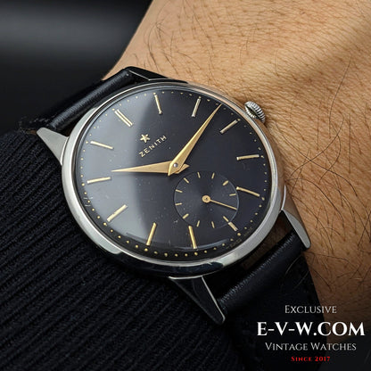 67 Years Old Vintage Zenith Black / Cal. 40 / Vintage 1956