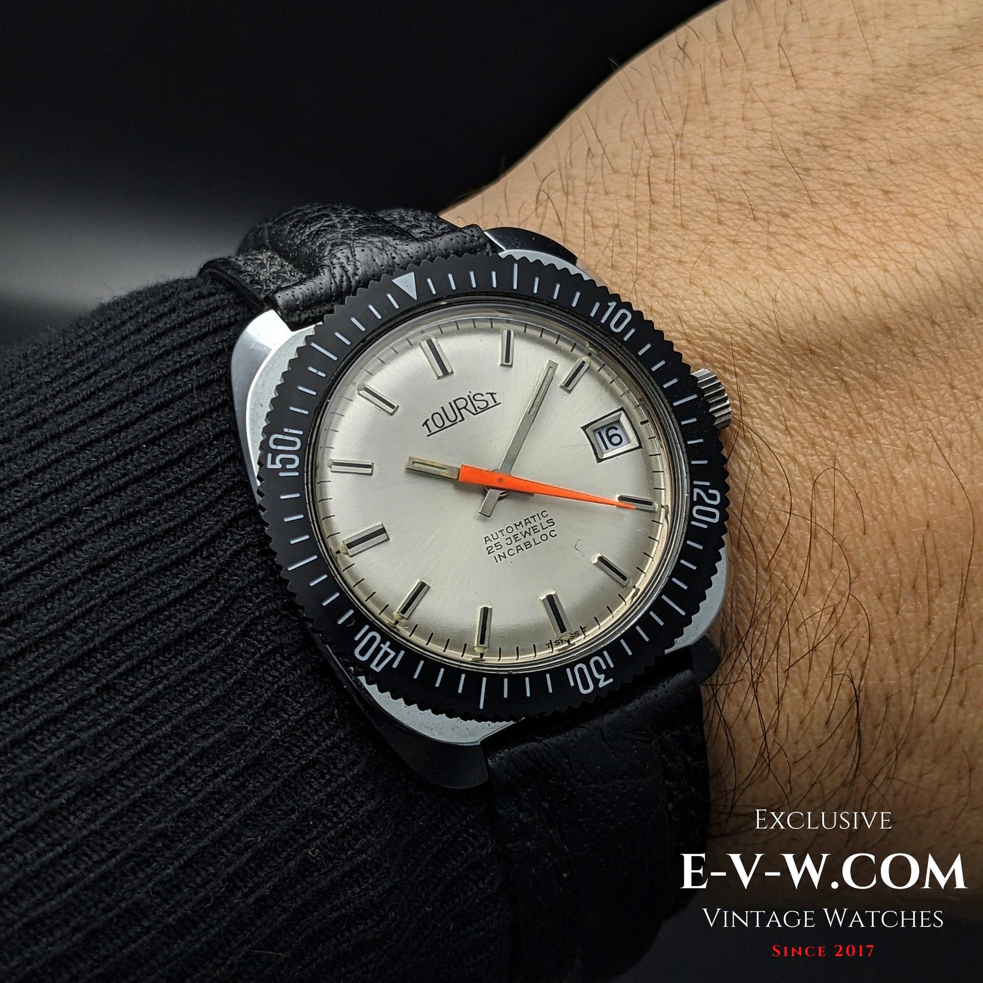 55 Years Old Vintage Tourist NOS Automatic / Diver / 25 Jewels / Cal. 2728 / Vintage 1970