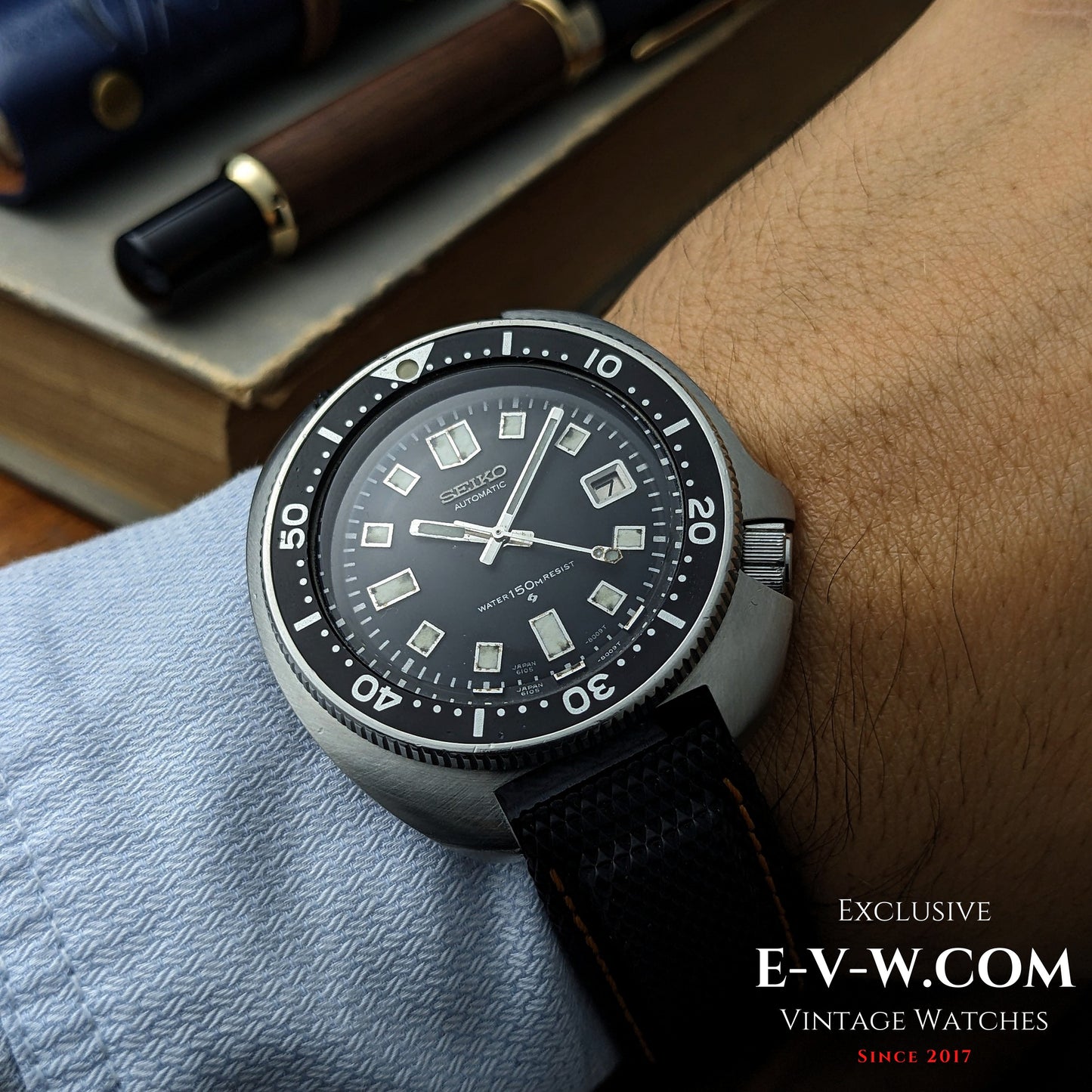 55 Years Old Vintage SEIKO Diver Capitan Willard Automatic Ref. 6105-8110 / Cal. 6105B / Vintage 1970s / Serviced