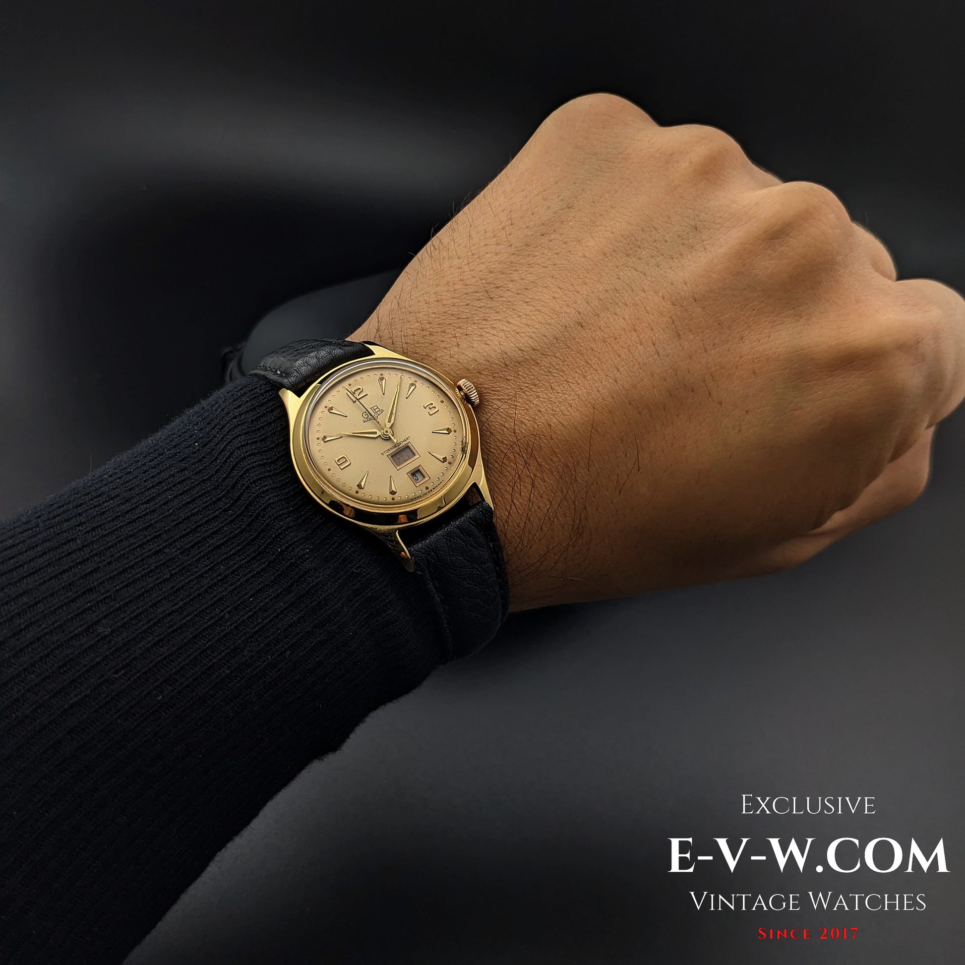 70 Years Old Vintage GUB Glashütte Day Date / Cal. 66.1 / Vintage 1950s