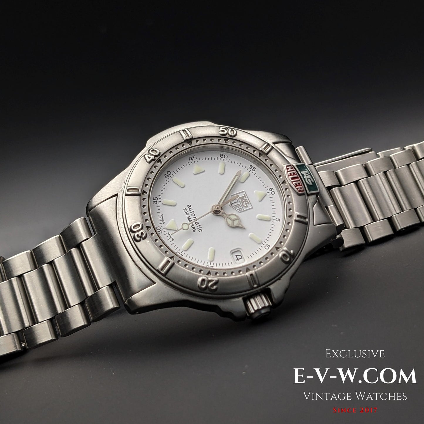 30 Years Old Vintage TAG HEUER 4000 Automatic / Ref. WF2110-K / Cal. 2824-2 / Vintage 1990's