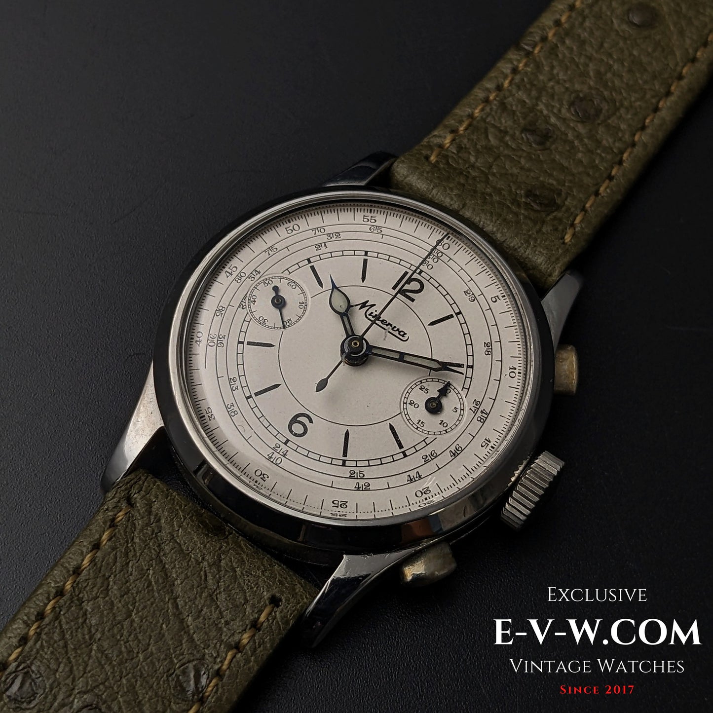 85 Years Old Vintage Minerva Chronograph / Cal. 13-20 / Vintage 1940