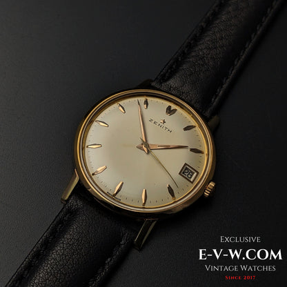 65 Years Old Vintage Zenith Classic / Gold plaque / Cal. 2522C / Vintage 1960