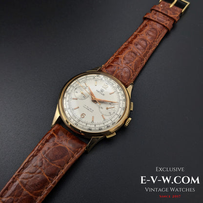 84 Years Old Vintage REVUE Chronograph / Jumbo 38mm / Cal. Valjoux 23 Vintage 1940