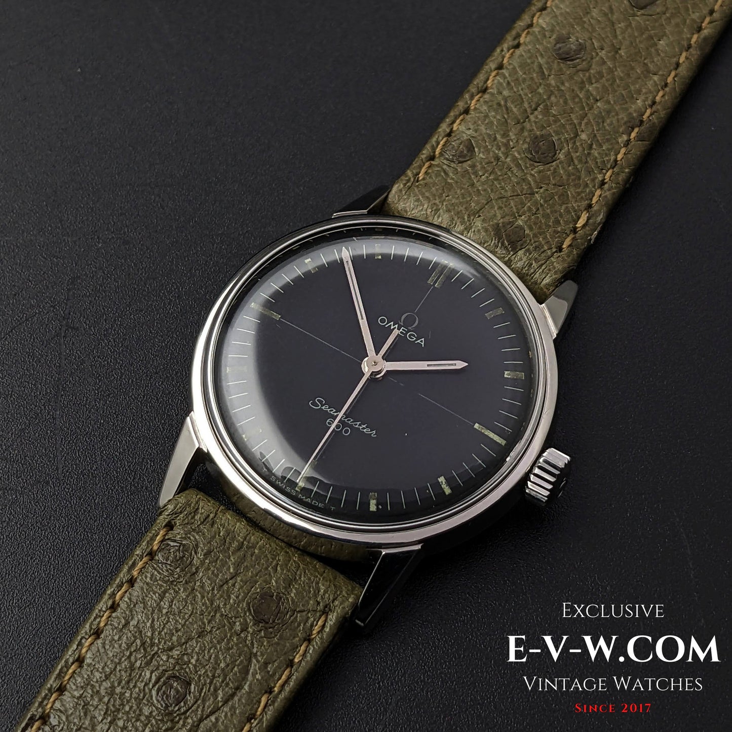 57 Years Old Rare Vintage Omega Seamaster 600 Cross Hair /  Ref.135.012 / Cal. 601 / Vintage 1966