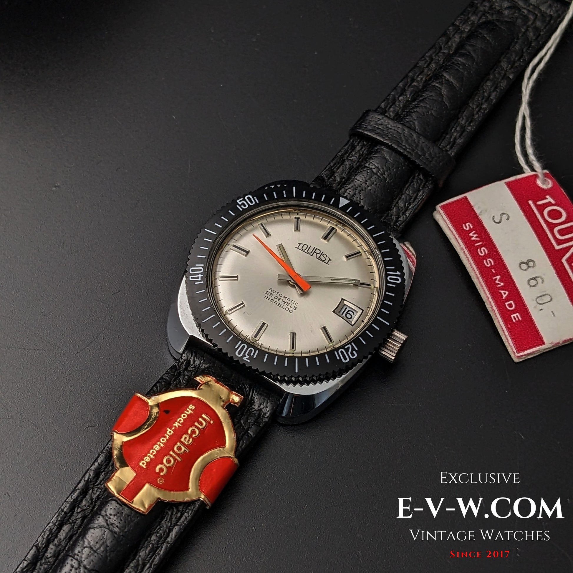 55 Years Old Vintage Tourist NOS Automatic / Diver / 25 Jewels / Cal. 2728 / Vintage 1970