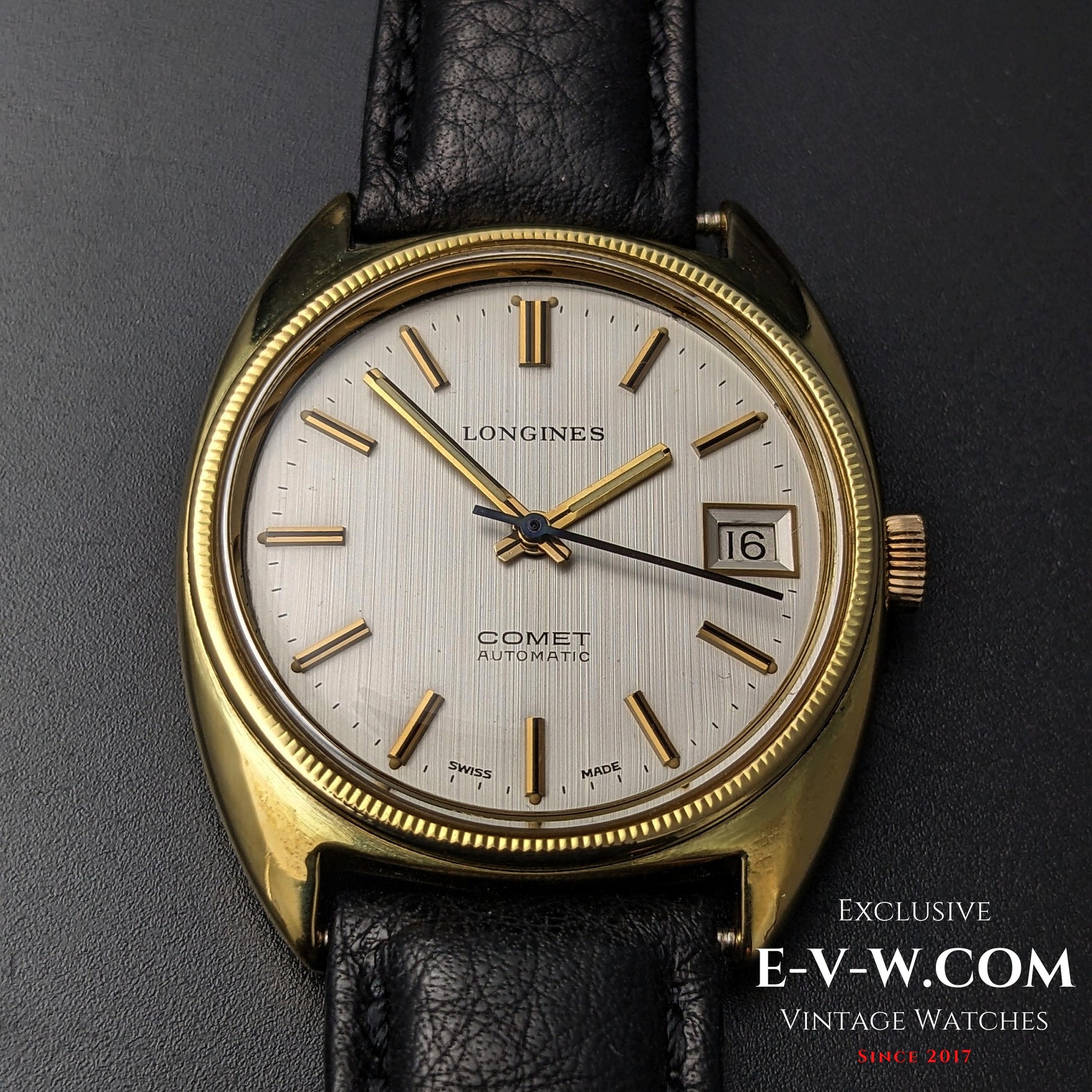 55 Years Old Vintage Longines COMET Automatic / Gold plated / Cal. 2063 / Vintage 1970s