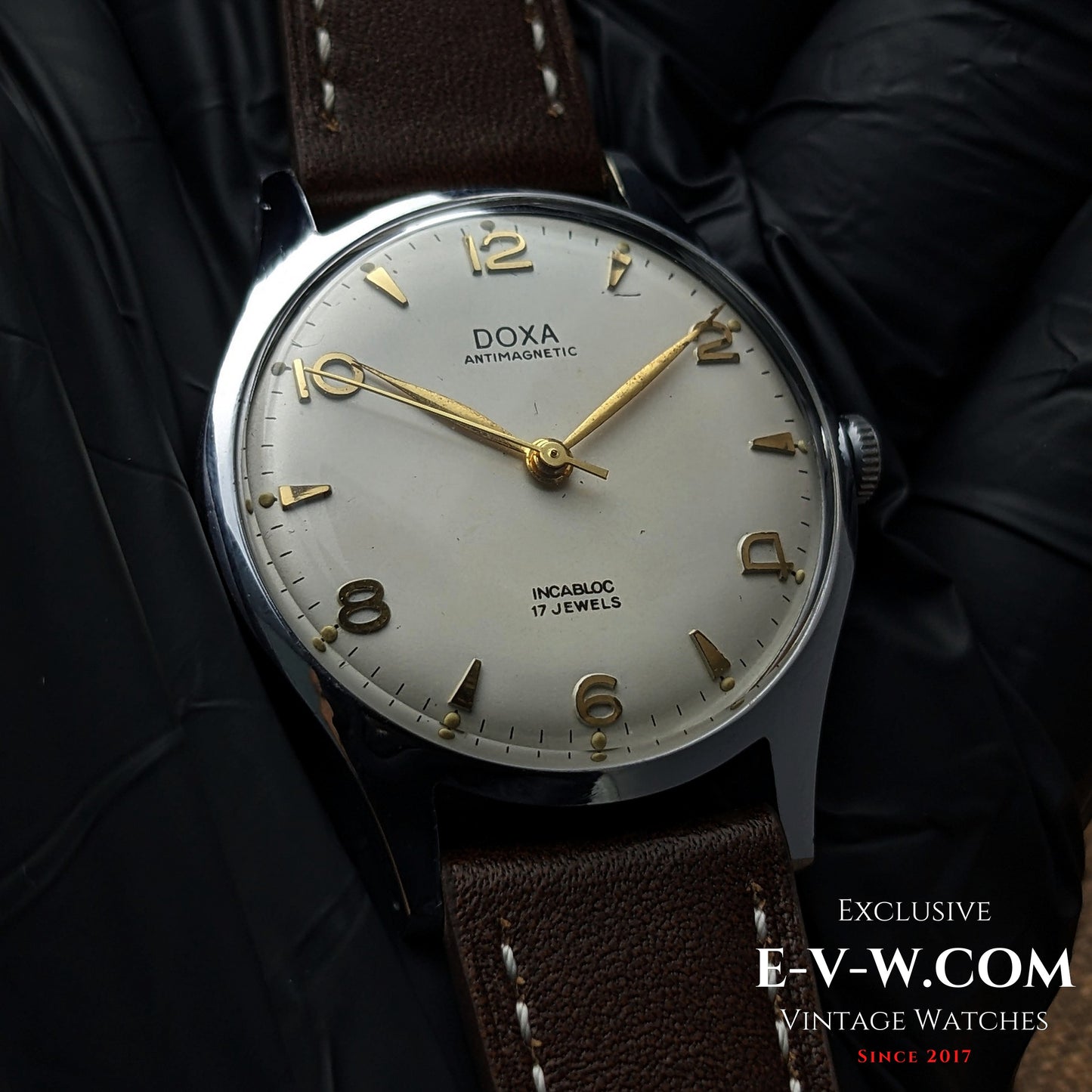 1950s — DOXA — Antimagnetic — Cal. 380 FFR — Vintage 1950s — Serviced