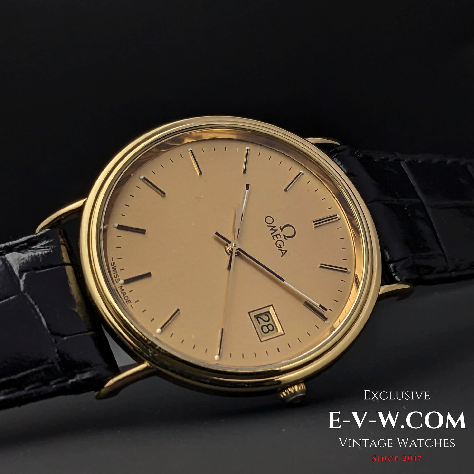 Vintage Omega Classic 18k Gold / Cal. 1530 / Vintage 1980s