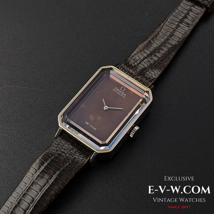 56 Vintage OmeganUnique Emerald Cut Sapphire Crystal "collection of Andrew Grim" /  Vintage 1968