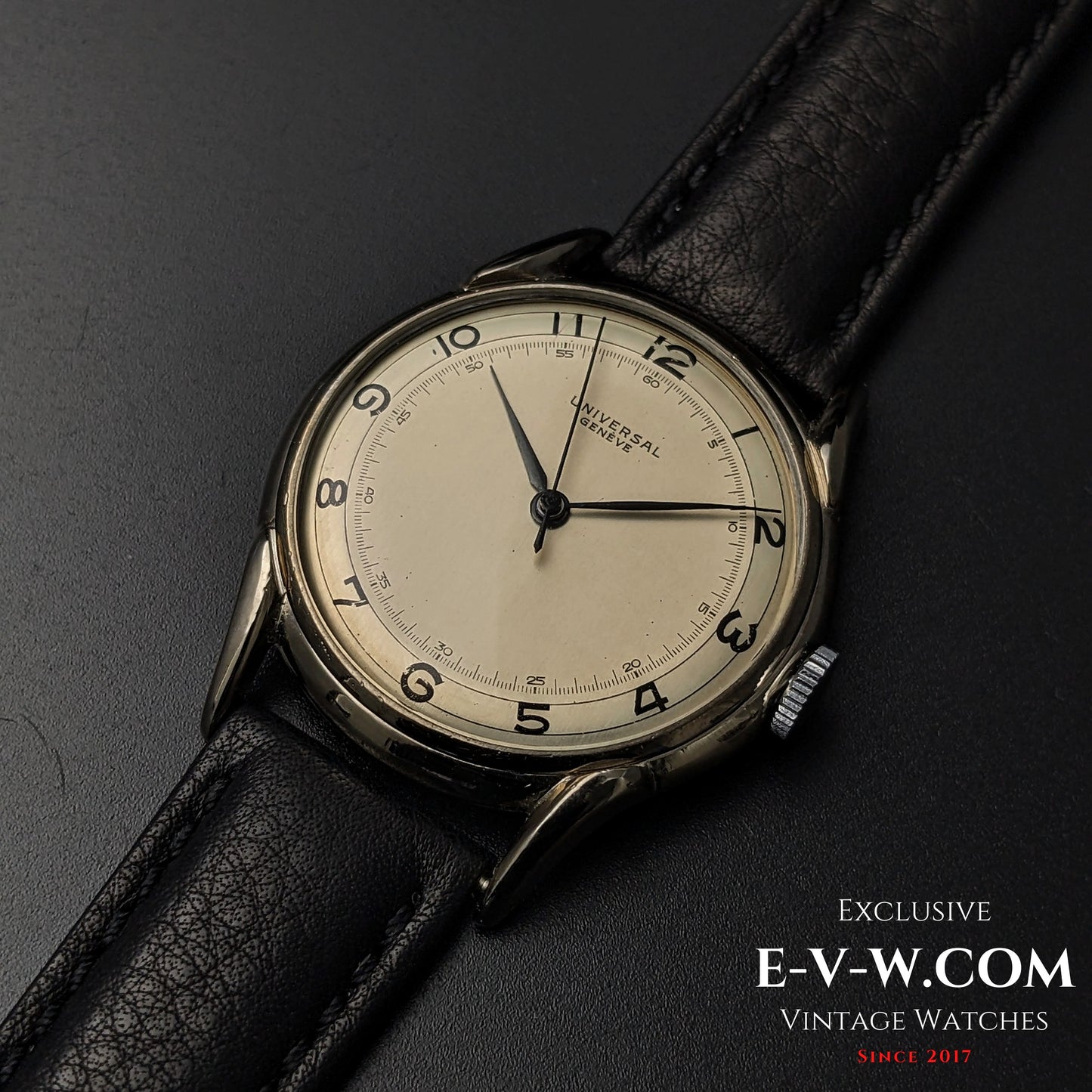 85 Years Old Vintage Universal Geneve unique spider lugs / Cal. 263 / Vintage 1940