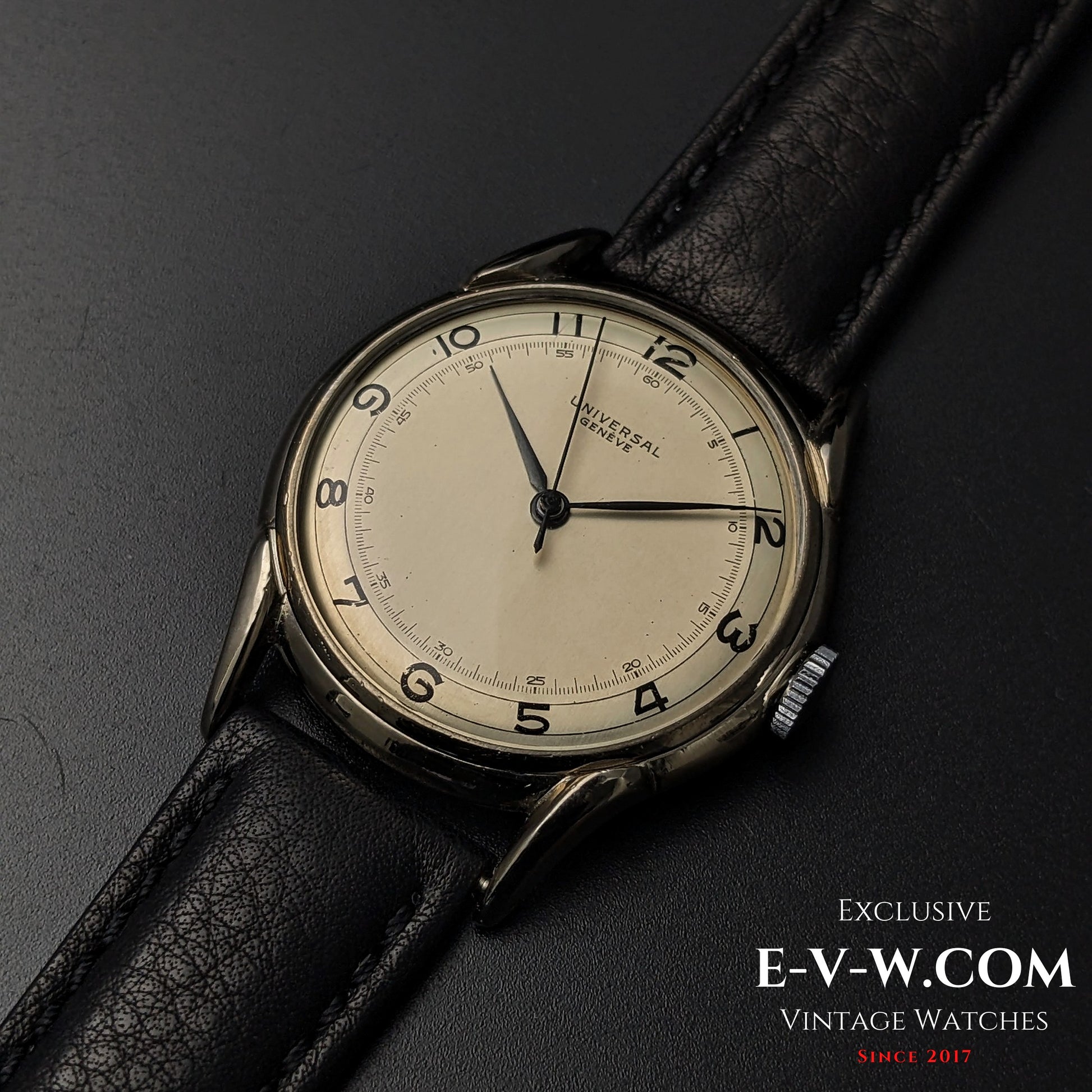 85 Years Old Vintage Universal Geneve unique spider lugs / Cal. 263 / Vintage 1940