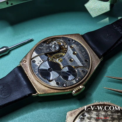 96 Years Old Antique Omega Art Deco Gold Plaqué | Cal. 26.5 SOB | Antique 1929 | Serviced