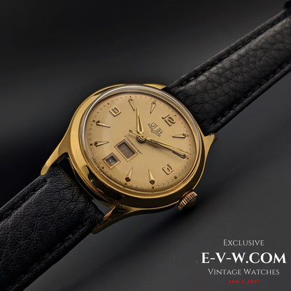 70 Years Old Vintage GUB Glashütte Day Date / Cal. 66.1 / Vintage 1950s