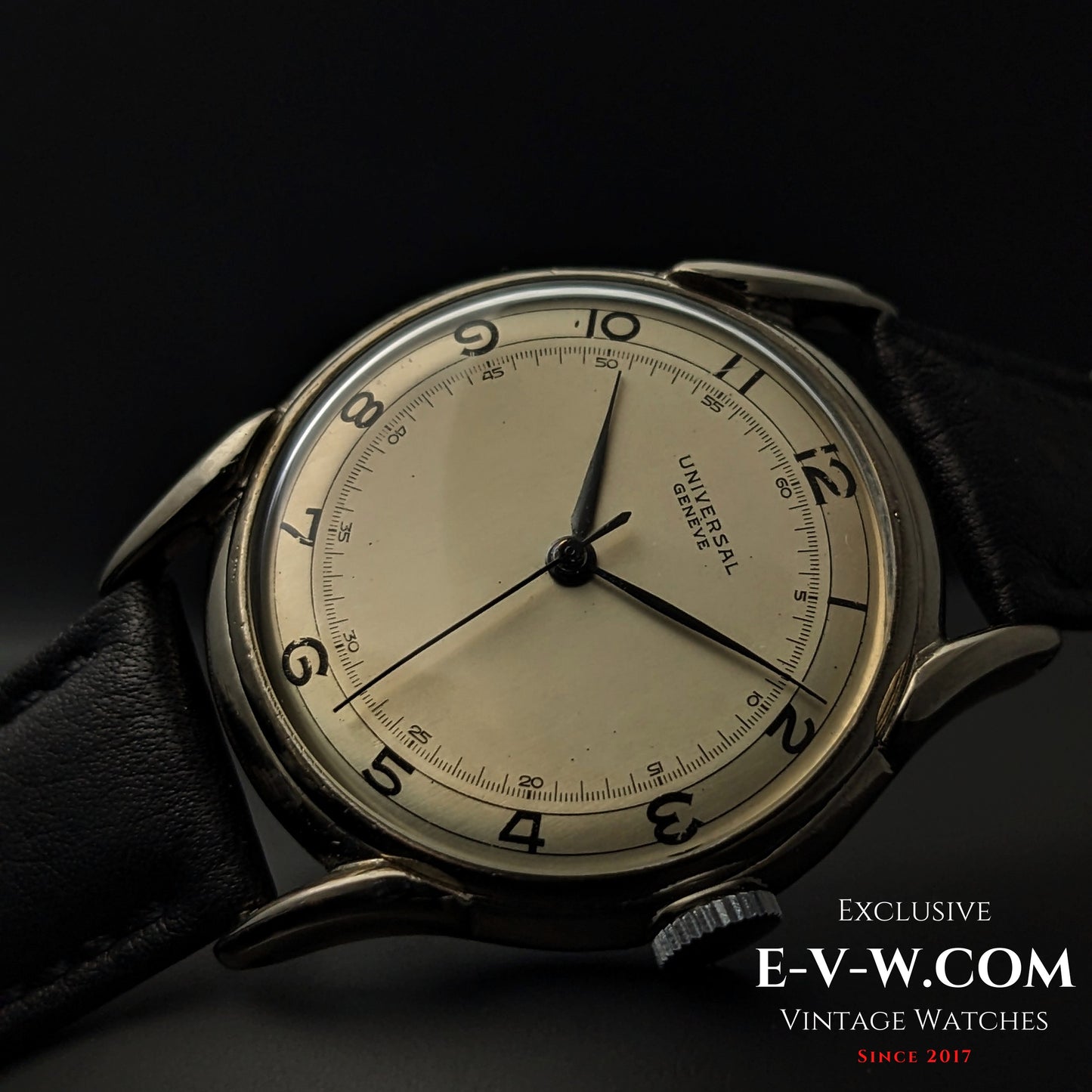 85 Years Old Vintage Universal Geneve unique spider lugs / Cal. 263 / Vintage 1940