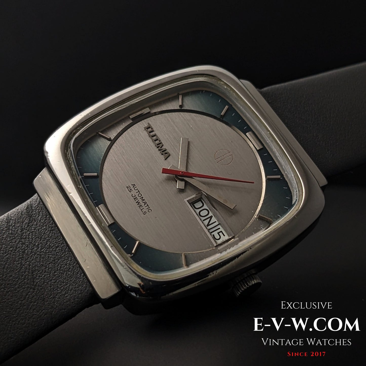 Vintage TUTIMA Glashütte heritage | Automatic TV case Day-Date | Cal. PUW 1563T | Vintage 1970 / Serviced