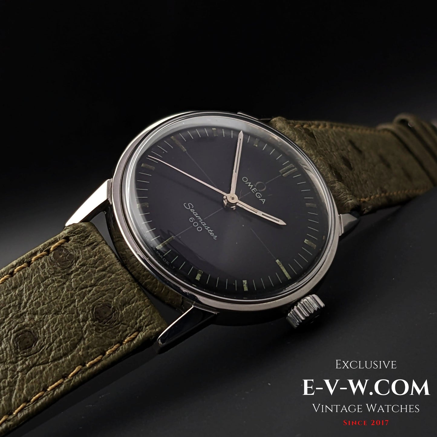 57 Years Old Rare Vintage Omega Seamaster 600 Cross Hair /  Ref.135.012 / Cal. 601 / Vintage 1966