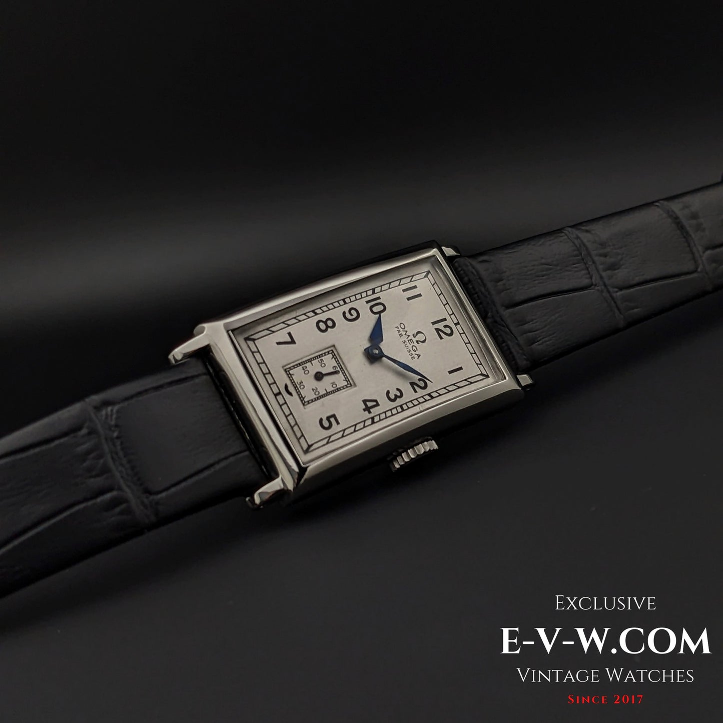 94 Years Old Antique Omega Tank / Art Deco / Cal. T17 Vintage 1930