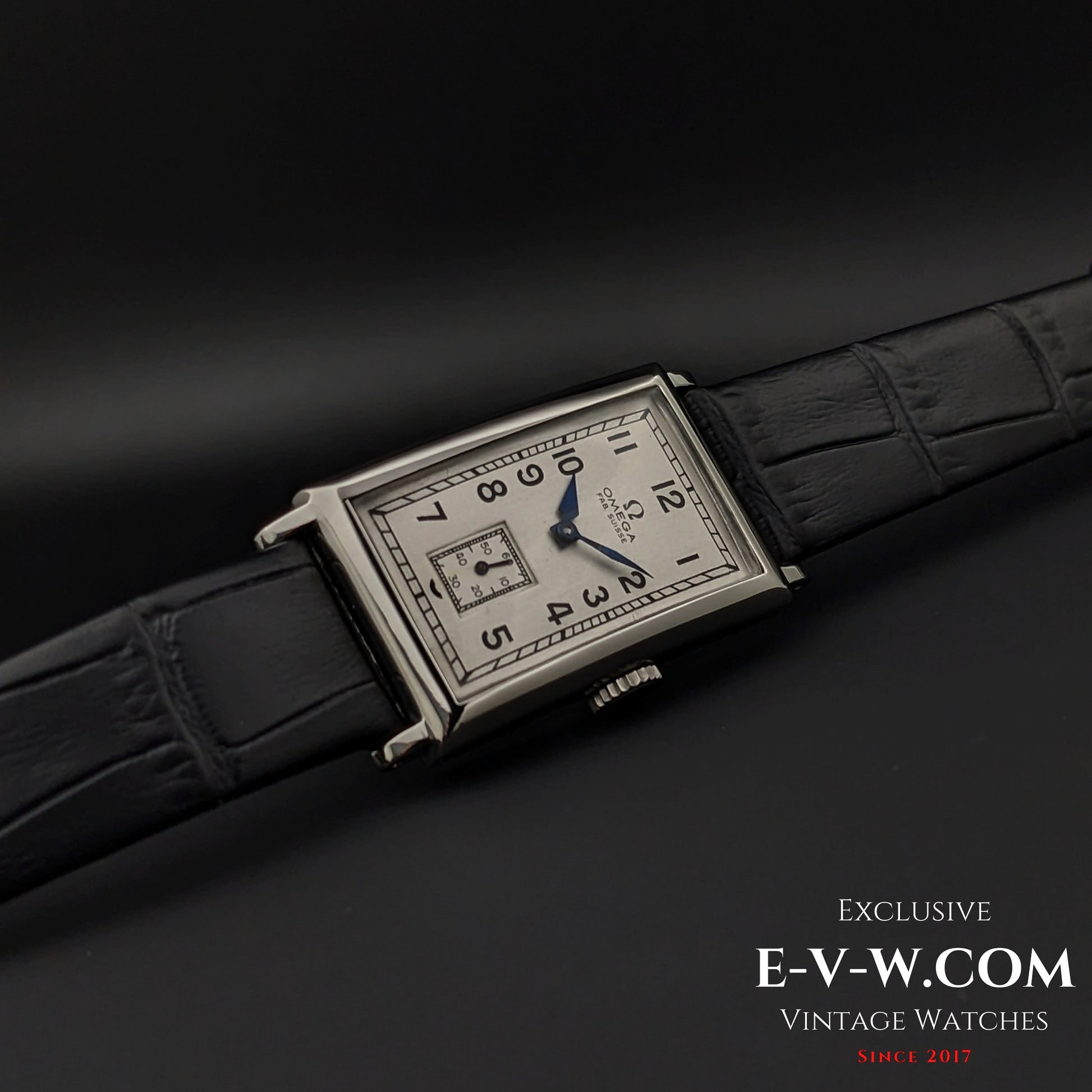 94 Years Old Antique Omega Tank / Art Deco / Cal. T17 Vintage 1930